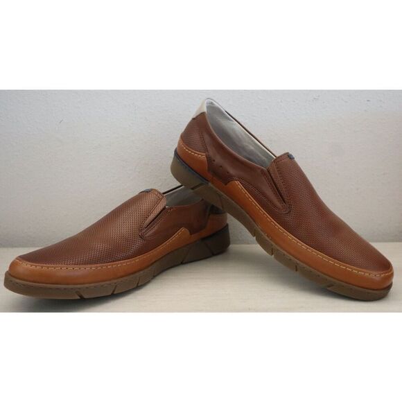 Fluchos 41167 Men's Sz 43 US 10 Camel Brown Barry F1153 Slip-On Loafers - Picture 9 of 10